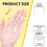 Happizza 1.97 Inch Button Maker DIY Clear Button Pins 50 Pack, Acrylic Button Making Kit, Make Your Own Buttons, Picture Photo Buttons for School Crafts Supplies, Blank Button Pins with Round Paper Happizza