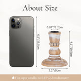 Inweder Wooden Candlestick Holders Rustic: Farmhouse Wood Taper Candle Holders Boho Candle Sticks Holder Decor for Home Dinning Table Mantle Party Holiday Christmas Wedding Set of 2 Inweder