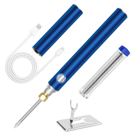 ELMCONFIG Cordless Soldering Iron Kit, Wireless Electric Soldering Gun Pen, 1100mAh Large Battery, Portable and Rechargeable for Home Appliance Repair, Electronic Components, DIY ELMCONFIG