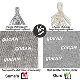 GOCAN Brazilian Double Hammock 2 Person Extra Large 330X150cm Load Capacity 600Pound Canvas Cotton Hammock for Patio Porch Garden Backyard Lounging Outdoor and Indoor XXL(Grey) GOCAN