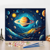 Paint by Numbers for Adults Universe by Number Artwork Cosmic Star Paint by Numbers for Adults Beginner Abstract Space Paint by Number Kits Unframed Wall Decor Acrylic Paints 16x20 in Generic