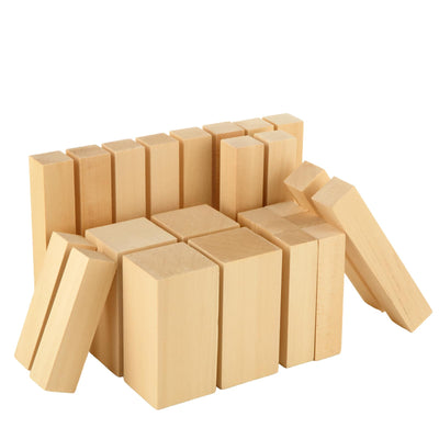 ABuff Basswood Carving Blocks 24 PCS Wood Blocks for Carving, Basswood for Wood Carving Wood, Unfinished Wood Blocks for Beginner or Expert Carvers and Whittling