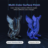 FLASHFORGE PETG Filament 1.75mm, Chameleon Color Shift 3D Printer Filament, Changes Color with Light and Angles, 1KG Spool (2.2lbs), Dimensional Accuracy±0.02 mm, Premium PETG Filament(Burnt Titanium) FLASHFORGE