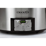 Crock-Pot 6-Quart Countdown Programmable Oval Slow Cooker with Dipper, Stainless Steel, SCCPVC605-S Crock-Pot