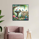 ARPADAMO Garden Birds Diamond Art Kits for Adults,5D Diamond Painting DIY Animal Diamond Art Diamond Painting Kits for Adult,Round Full Drill Diamonds, Diamond Art Kits for Home Decor-13.78x13.78inch ARPADAMO