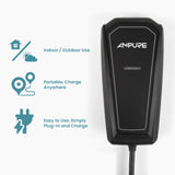 Ampure Portable EV Charger Level 2 Fast Charging Electric Car Charger with Carry Bag, 120v & 240v Nema 14-50 Plug-in, 20ft Cable - Indoor/Outdoor UL Energy Star Certified AMPURE
