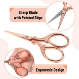 Mr. Pen- Fabric Scissors and Embroidery Scissors Set, 8.5" & 3.5", Stainless Steel, Rose Gold Premium Tailor Scissors, Sewing Scissors for Fabric Cutting, Fabric Shears, Heavy Duty Scissors Heavy Duty Mr. Pen