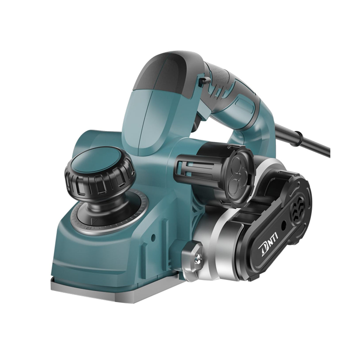 DNTI-7.1AMP Corded Electric Hand Planer adjustable depth 1 mm to 4 mm Powerful Electric Handheld Planers for Woodworking 3-1/4 Inch Planer Wood Chamfer DIY, Smooth Finish Carpentry Tool (58219-4MM) DNTI