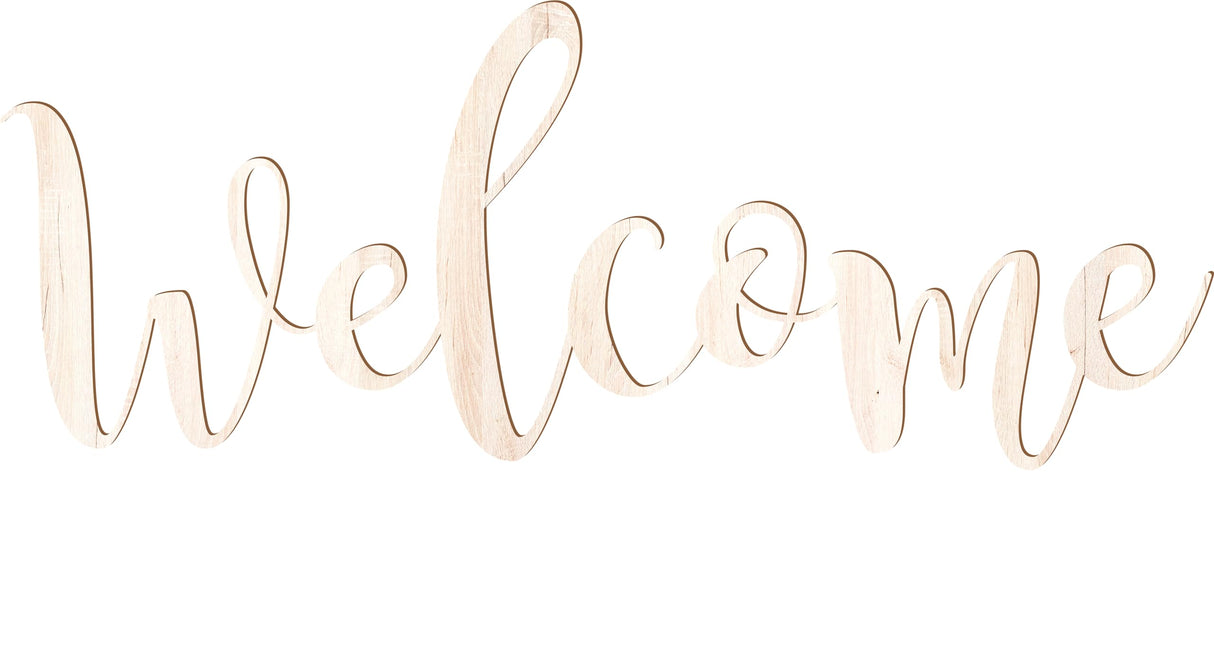 3.5 Inch Tall Custom Word Scroll Script Cursive Font MS Unfinished MDF Wood for Names, Initials, Craft, Kid's Room, Sign, Plaque (3.5") NEXTCraft