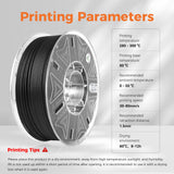 Creality Hyper PA612-CF 1.75mm 1KG 3D Printer Filament - 15% Carbon Fiber Nylon Filament Reinforced - High-Strength, Low-Hygroscopic & Precision Molding for Industrial Applications Creality