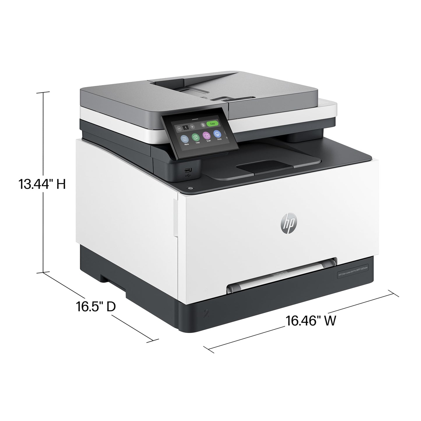 HP Color Laserjet Pro MFP 3301sdw Wireless All-in-One Color Laser Printer, Scanner, Copier, Best-for-Office (499Q3F)