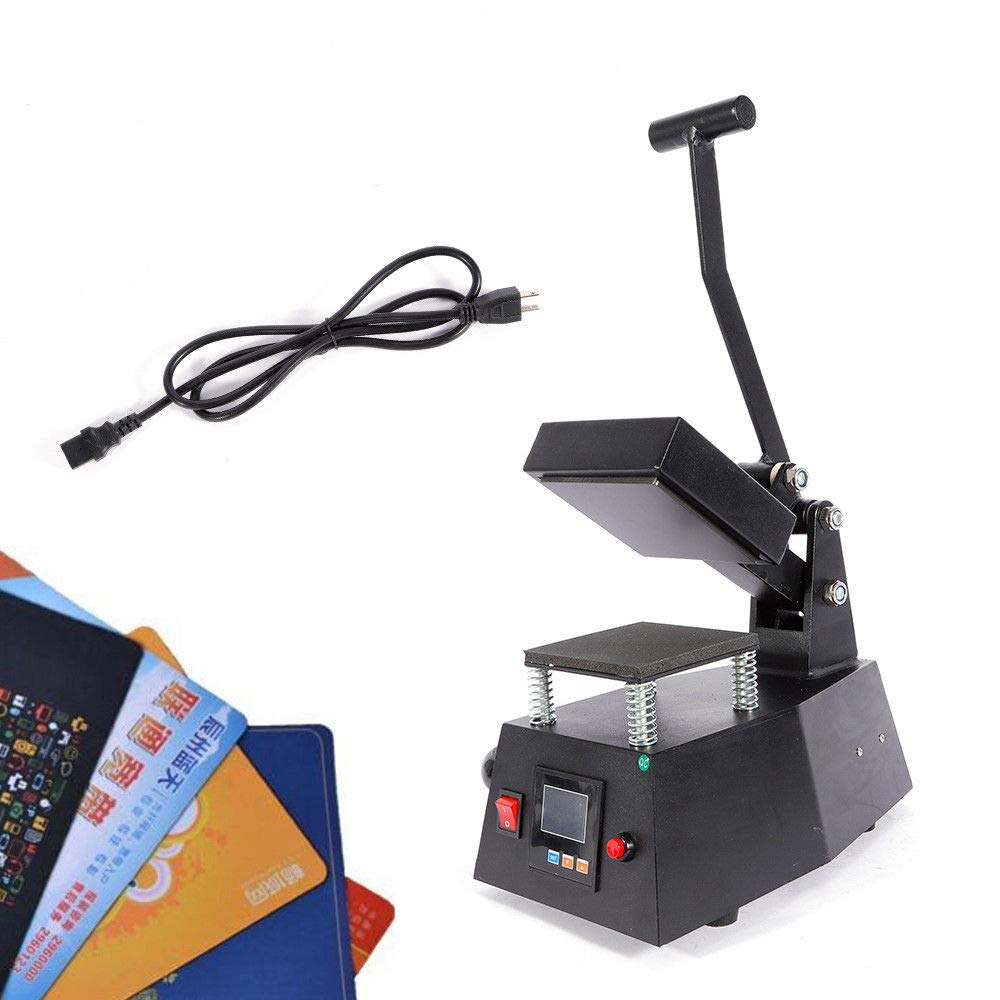 Heat Press Machine, 110V Digital Heat Press Machine Single Heater DIY Logo,Label,Sticker 110V 12x12cm (US Fast Shipping) GDAE10