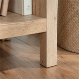 Sauder Pacific View Cubby Bookcase in Prime Oak Finish Sauder