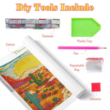 Oil Painting of Wine Glass Cup 5D Diamond Painting Kits for Adults Full Drill Round Rhinestone Full Range of Drill Acrylic Diamond Gem Beads DIY Art Craft, Home Wall Decor (14x14 inch) ei327 WoodArtSupply