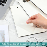 Seajan 4 Pcs Sublimation Clipboard Blank White Clipboard File Standard A5 Letter Size Clipboard with Low Profile Clip Thermal Transfer Office Clipboard for Nurses Students Teachers Lawyers Staff Seajan