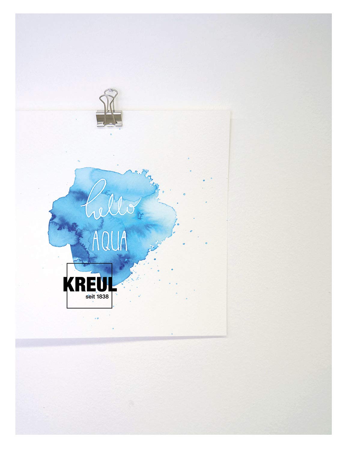 KREUL 18160 Solo Goya fine, Removable Scratch Masking Marker Shape, for Precise and Sharp Middle of Flowing Watercolour Paint, line Width 1-2 mm, Blue KREUL
