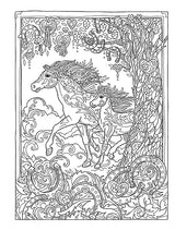 Creative Haven Dream Horses Coloring Book: Relax & Find Your True Colors (Adult Coloring Books: Animals) Dover Publications