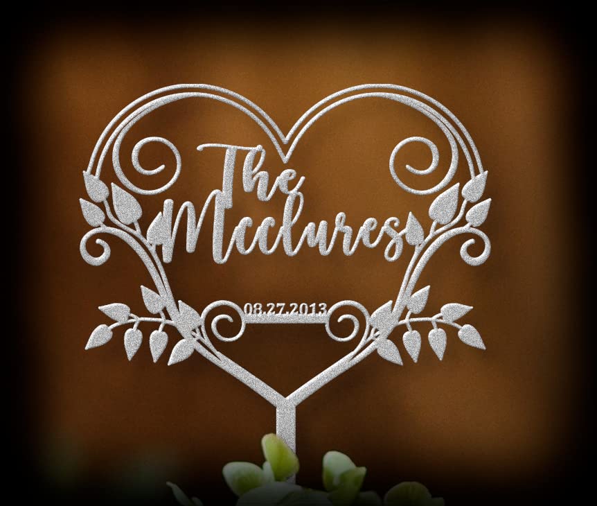 Rustic Cake topper, Personalized wedding cake topper, Custom Mr Mrs Anniversary Cake topper, Custom Calligraphy Cake topper WoodArtSupply