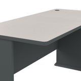 Bush Business Furniture Series A 60W Computer Desk in White Spectrum and Slate, Large Office Table for Home or Professional Workspace Bush Business Furniture