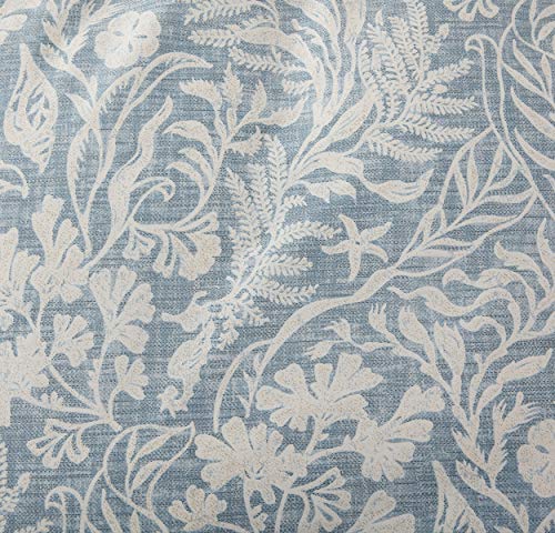 SLEEPBELLA Duvet Cover King Size, 600 Thread Count Cotton Beige & Bluish Grey Printed with Luxurious Leaves Pattern Reversible Botanical Comforter Cover Sets, Bedding Set 3Pcs (King, Beige Paisley) SLEEPBELLA