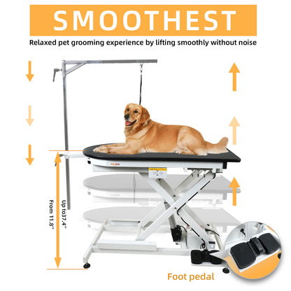 shernbao Pet Dog Grooming Table Electric & Heavy Duty. (808PR Table) - WoodArtSupply