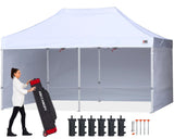 ABCCANOPY Easy Pop Up Canopy Tent with Sidewalls 10X20 Commercial -Series,White ABCCANOPY