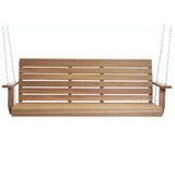 All Things Cedar PS60 Porch Swing | 5Ft Outdoor Furniture & Patio Swing | Handcrafted Western Red Cedar | Comfort Springs, Easy Assembly, Sustainable Outdoor Bench 68.5x23x24 All Things Cedar