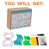 WAQONUY 2 in 1 Pinch Tumbler Clamp Grip Tool,Sublimation Tumblers Pinch 20 Oz,Sublimation Blanks Tumblers Skinny Straight with Heat Tape WAQONUY