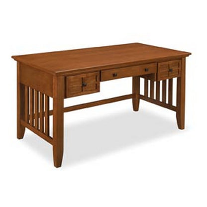 Arts & Crafts Cottage Oak Executive Desk by Home Styles - WoodArtSupply