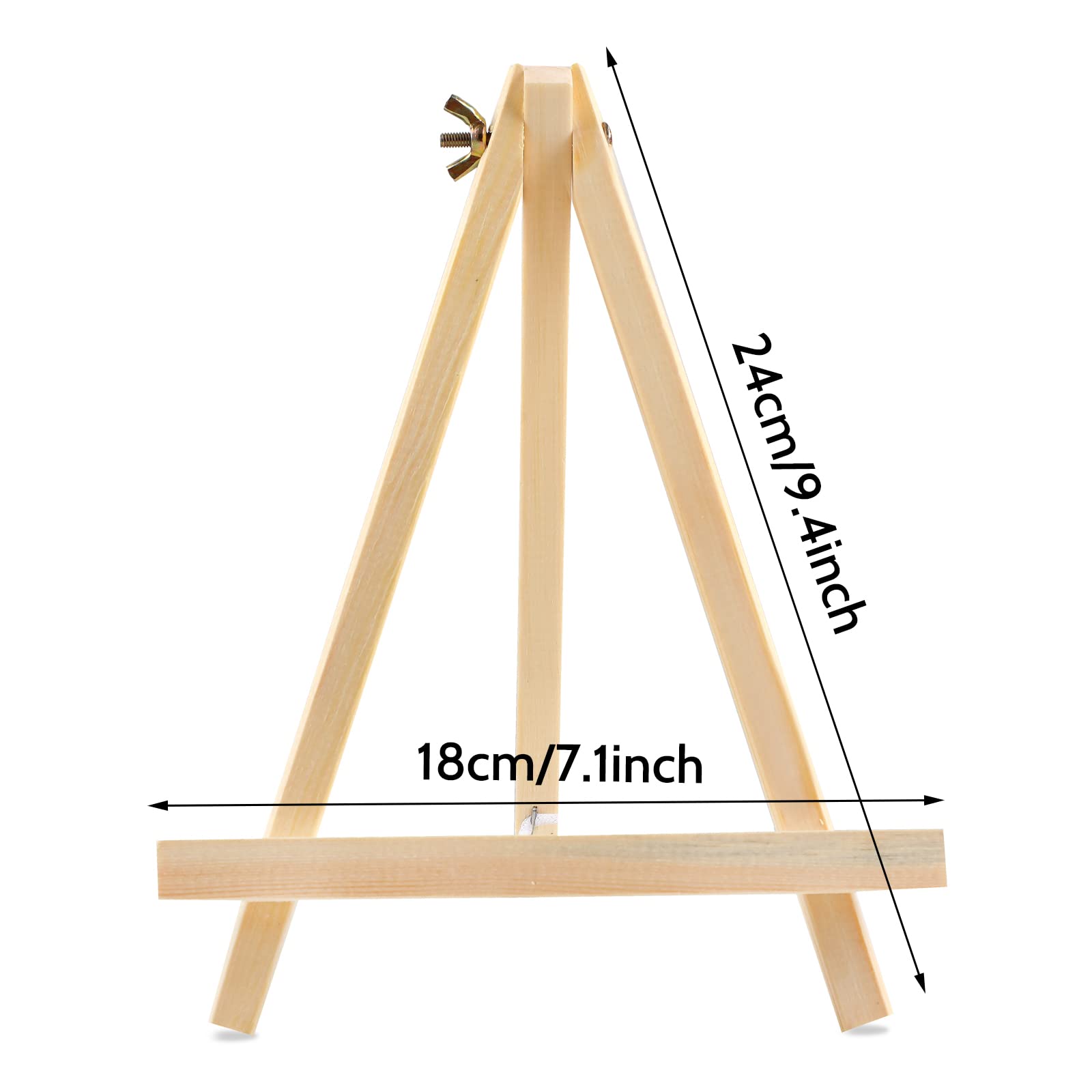 12PCS Wood Easels, 9 Inches Tabletop Easels, Art Craft Painting Easel Stand for Artist Adults Students - WoodArtSupply