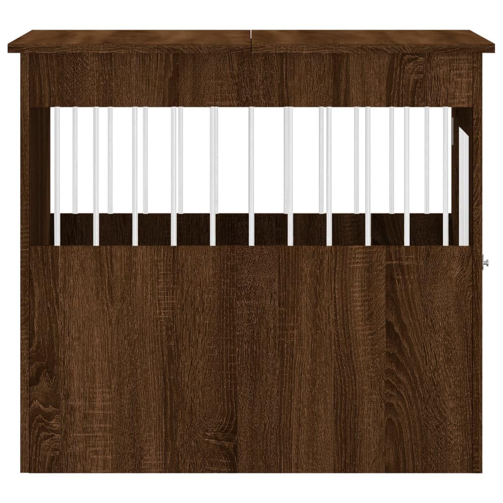 GOLINPEILO Dog Crate Furniture, Modern Dogs Kennel Indoor, Dog House Indoor, Puppy Cage Indoor Dog House, Brown Oak 25.4"x31.5"x28" Engineered Wood,-775 GOLINPEILO