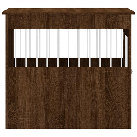 GOLINPEILO Dog Crate Furniture, Modern Dogs Kennel Indoor, Dog House Indoor, Puppy Cage Indoor Dog House, Brown Oak 25.4"x31.5"x28" Engineered Wood,-775 GOLINPEILO