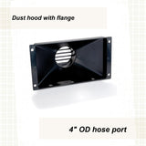 Woodriver Dust Connection Large Flanged Dust Collection Hood With 4" Port WOODRIVER