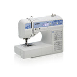 Brother CS7205 Computerized Machine, 150 Built Stitches, 1 Font, Wide Table, 11 Sewing Feet, White Brother