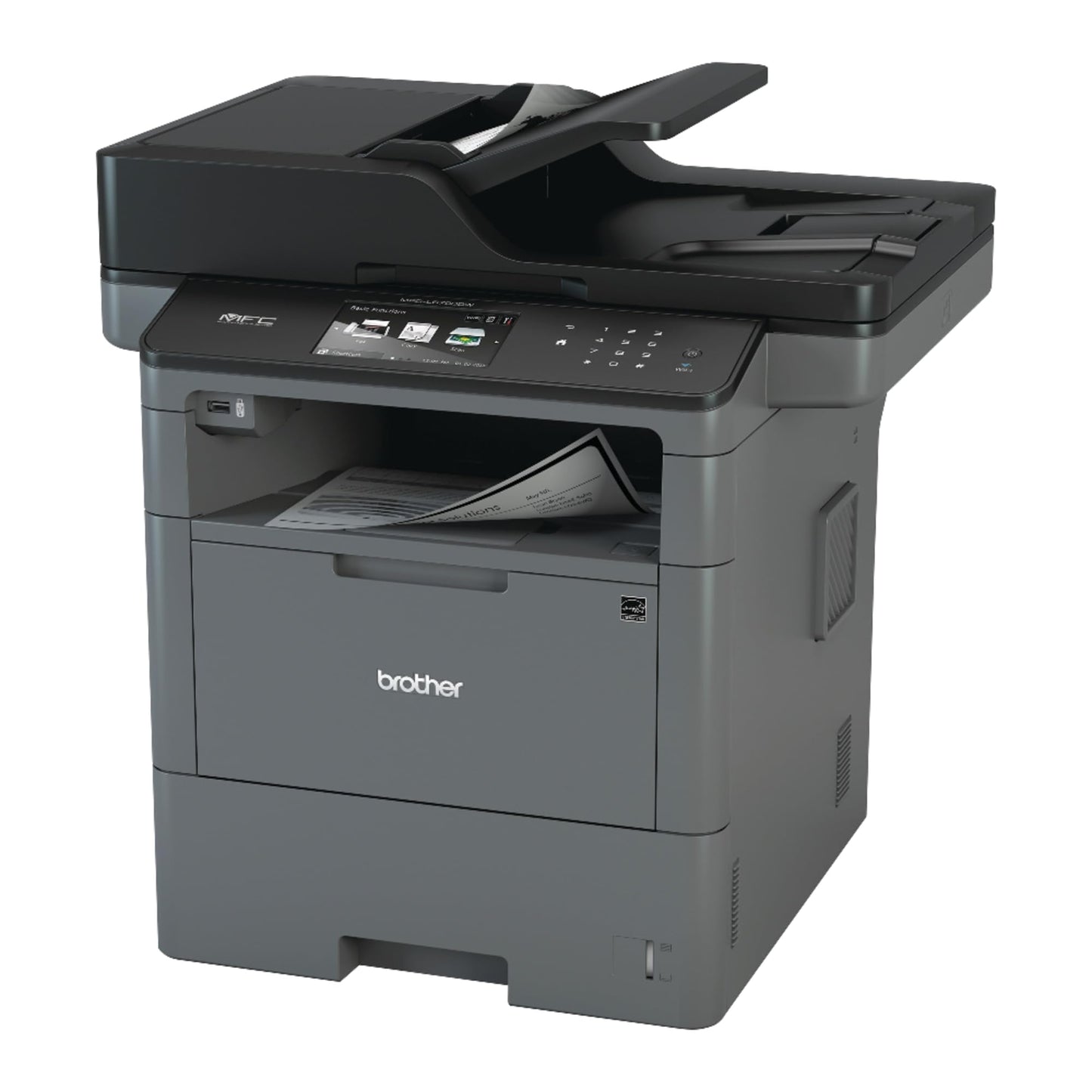 Brother Monochrome Laser Multifunction Printer, MFC-L6700DW, Advanced Duplex, Wireless Networking Capacity, 70-Page ADF Capacity Black,20.4" x 19.5" x 16.8"