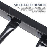 Allewie Metal Bunk Bed Twin Over Twin Size for Junior & Adults with Ladder and Heavy Duty Guardrail, Small Space Saving Design for Bedroom Kid Room and Dorm, Black Allewie