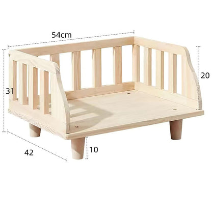 Zynlhn Newborn Photography Props Removable Kennel Rest Cot Solid Wood Board, Durable Anti Chew Medium and Small Dog Cat Handmade Portable Fence Bed Easy to Clean - WoodArtSupply