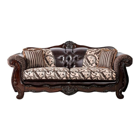Furniture of America Sofas, Light and Dark Brown Furniture of America