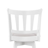 HILLSDALE Presque ISLE Wood Counter Height Swivel Stool White Hillsdale