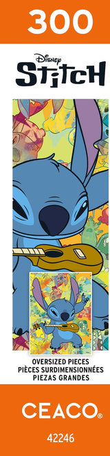 Ceaco - Disney - Stitch - Galaxy Grunge - 300 Oversized Piece Jigsaw Puzzle Ceaco