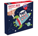 DIAMOND DOTZ Space Dog Dotz Box Animal Diamond Painting Kits for Adults - Diamond Art Kits a Relaxing Creative Craft Kit with Dotz Gems 8.7"x8.7" DIAMOND DOTZ
