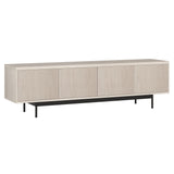 Henn&Hart Whitman TV Stand, 70" Wide, White Henn&Hart