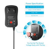 Belker 41W Universal 6V 9V 12V 15V 18V 20V 24V AC DC Adapter Power Supply for Household Electronics Router Smart Phone Mp3 Tablets CCTV Cameras - Max. Amps 1.5A 1500mA Belker