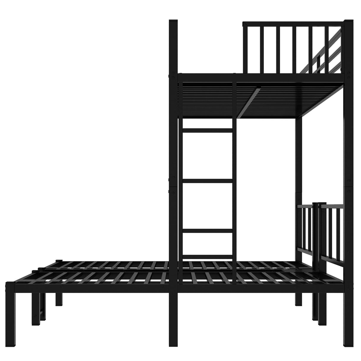 Bellemave Triple Bunk Bed for Kids, Detachable Twin Over Twin Over Twin Metal Bunk Bed with Guardrails, Ladder & Storage, Converts to 3 Separate Twin Beds, Easy to Assemble (3 Bunk Beds for Kids) Bellemave