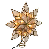 Kurt Adler 8.5-Inch Capiz Star Tree Topper with 10 Clear Lights and 1 Spare Bulb Kurt S. Adler