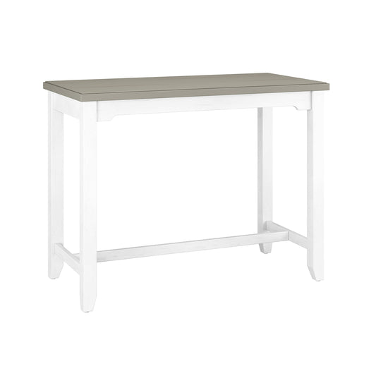 Hillsdale Furniture Hillsdale Clarion Side, Distressed Gray/Sea White Counter Height Table - WoodArtSupply