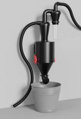 PEMEDOR 2 in 1 Dust Cyclone Collector Separation Vacuum Cleaner Wall Mounted Wheeled Modes Dust Collector Woodworking Tools Contractor Polish Pollen Ash etc Focusing Small Dust (Whole Rocket Set) PEMEDOR