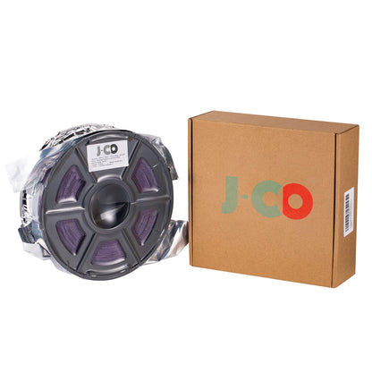 J-CD 3D Printer PETG Filament, Sparkly Glitter Purple, Shining Glow in The Dark Green, 1.75mm, 2.2LBS(1KG)/Spool - WoodArtSupply