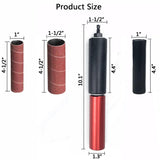 Portable Spindle Sander Drum Sander Set Hand-Held Rubber Sanding Drum Held Rubber Sanding Drum for Metal Wood Glass Stone for Drill 4-1/2" x 1-1/2" YoTmake