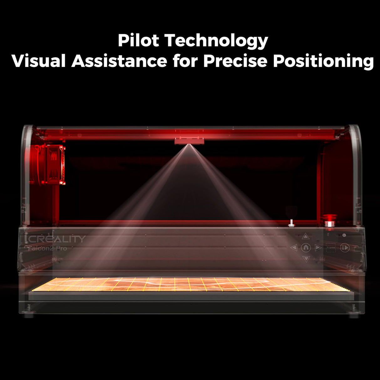 Creality Falcon2 Pro 22W Laser Engraver - Laser Cutter with Integrated Enclosure, Intelligent Camera, 500mm/s, Air Assist, Laser Cutter and Engraver Machine for Batch Process Wood, Acrylic and Metal Creality